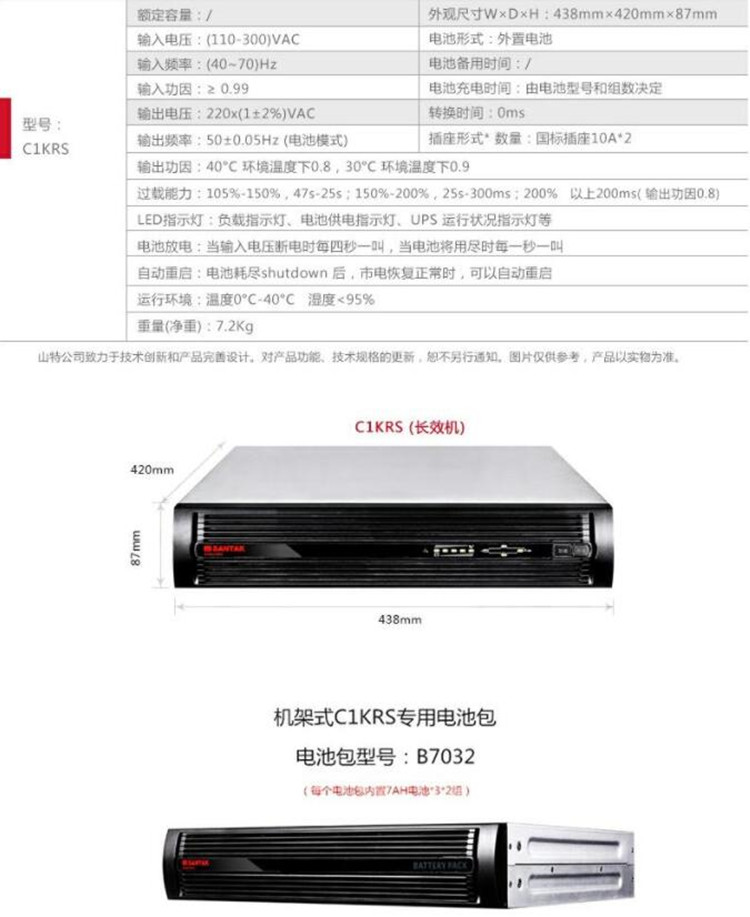 C1KR机架式参数 C1KR机架式参数